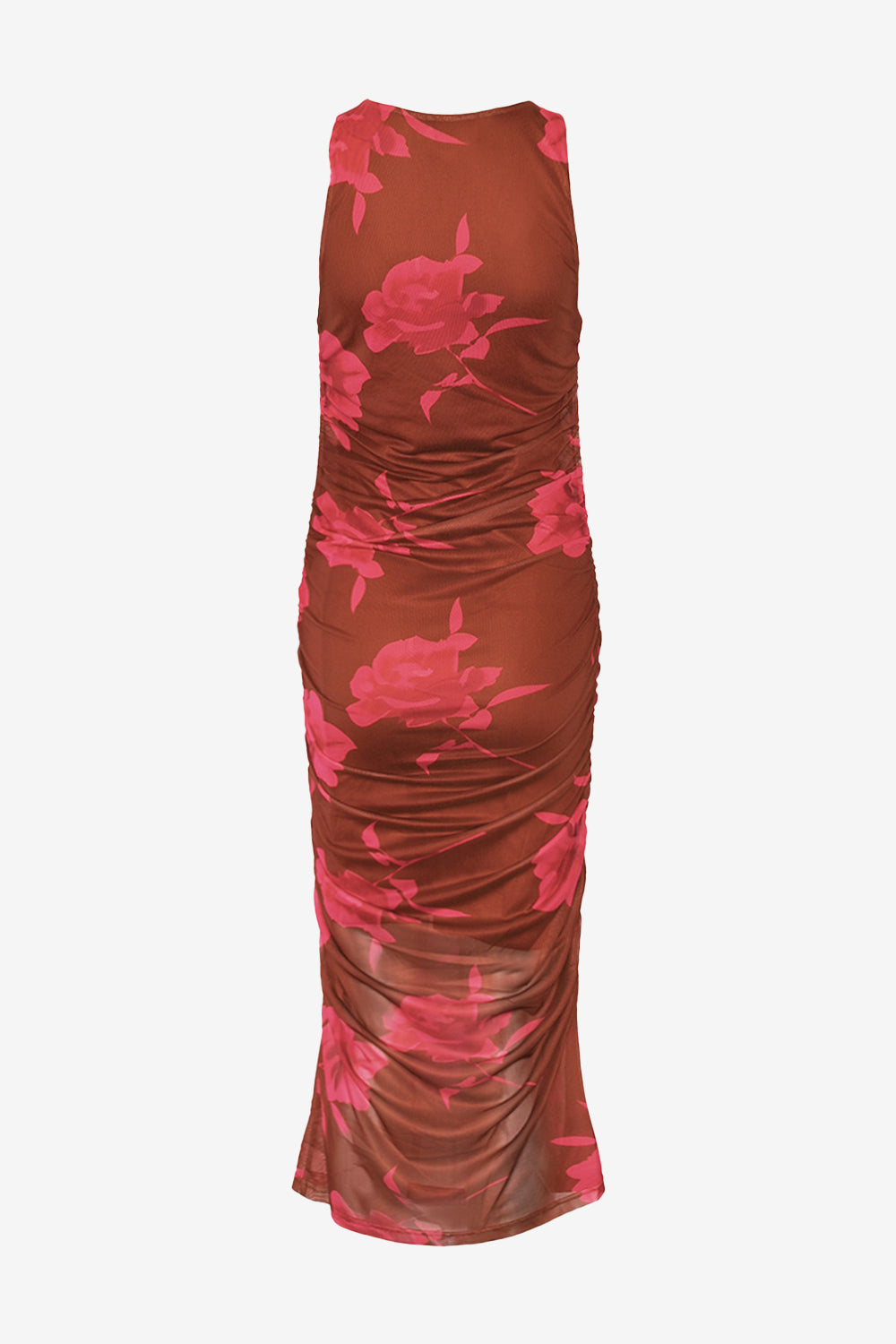 Leanna Dress Cassie Brown Print