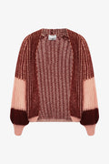 Noellas Liana Knit Cardigan Rust Blush Combo. Køb Cardigans hos www.noellafashion.dk