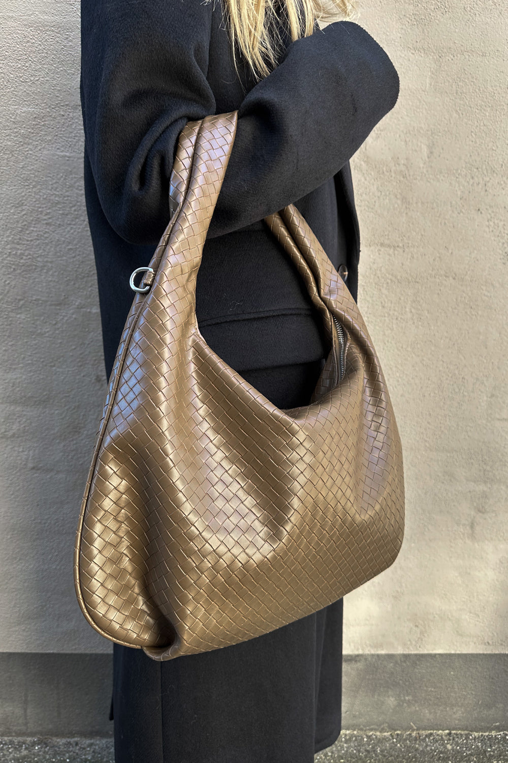 Peony Hobo Bag Dark Olive