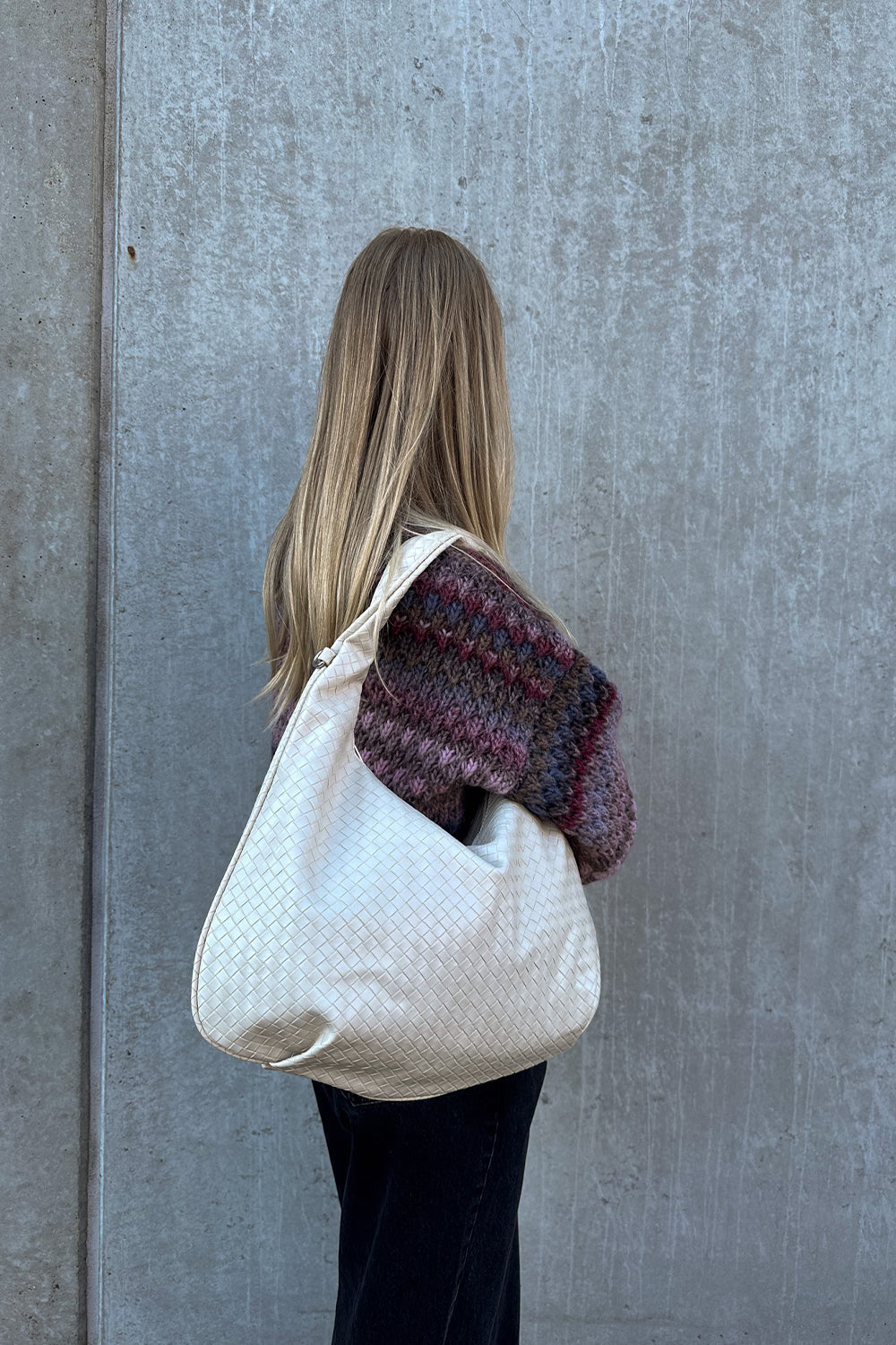 Peony Hobo Bag Beige