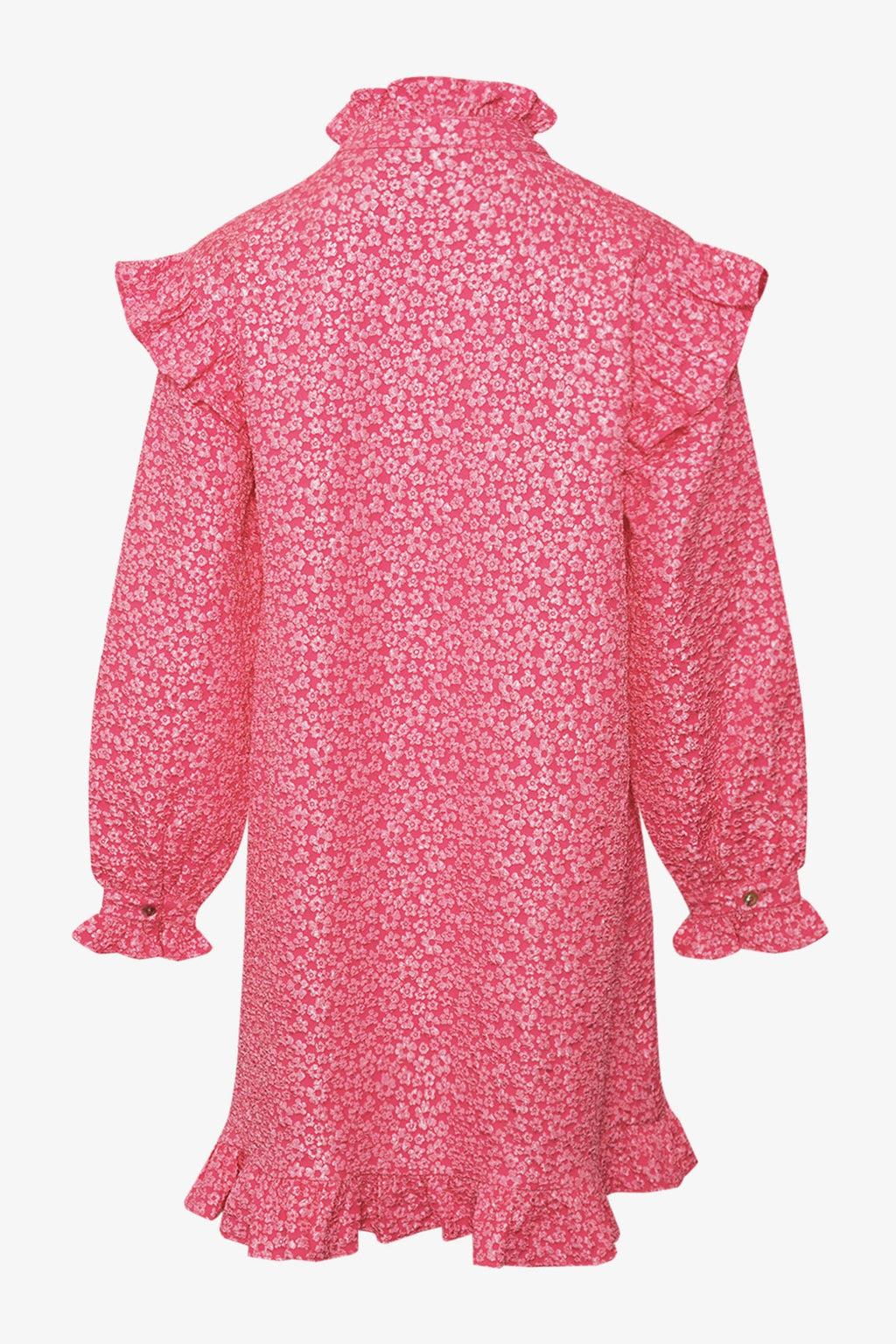 Reno Ruby Ruffle Dress Bright Pink