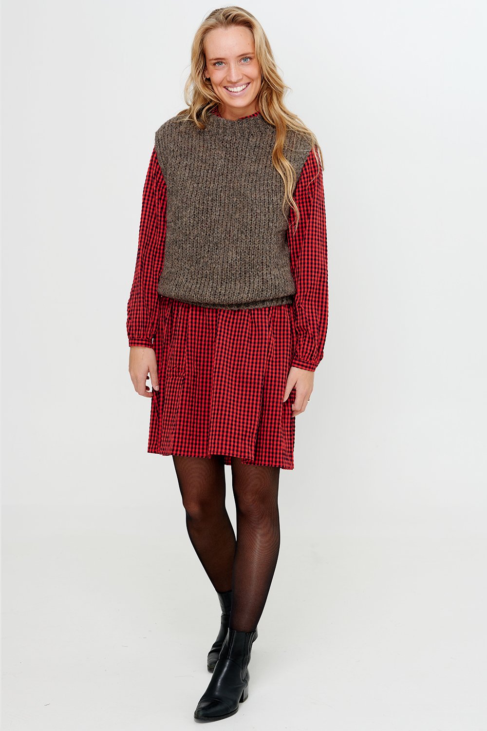 Kala Vest Wool Nature Brown